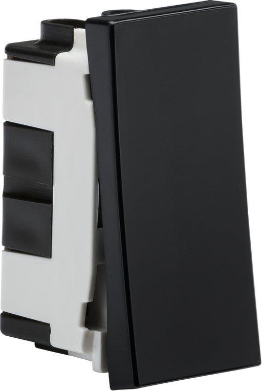 Knightsbridge NET2BK 20AX 1G 2-way modular switch (25x50mm) - Black ML Knightsbridge - Sparks Warehouse