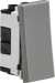 Knightsbridge NET12GY 20AX 1G intermediate modular switch (25x50mm) - Grey ML Knightsbridge - Sparks Warehouse