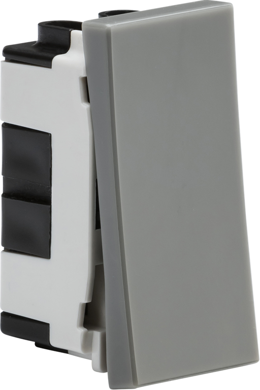 Knightsbridge NET12GY 20AX 1G intermediate modular switch (25x50mm) - Grey ML Knightsbridge - Sparks Warehouse