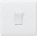 Knightsbridge CU8341 White Curved edge 20A Double Pole Switch Light Switches Knightsbridge - Sparks Warehouse