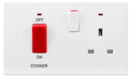 BG Nexus 970 45A Cooker Control Unit 13A Switched Socket With Power Indicator - BG - sparks-warehouse