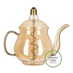 LED Teapot Earl Gold E27 4W 2200K - 142441 LED Lighting Easy Light Bulbs  - Easy Lighbulbs