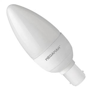 LED Candle 3.5w Ba15d/SBC 240v Megaman Economy Non-Dimmable Light Bulb - 143276 - LC0403.5 LED Lighting Megaman  - Easy Lighbulbs
