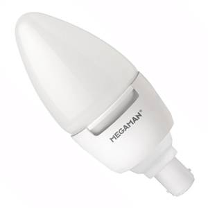 LED Candle 7w Ba15d/SBC 240v Megaman Opal Warm White Dimmable Light Bulb - 143429 - LC0607dv2 LED Lighting Megaman  - Easy Lighbulbs