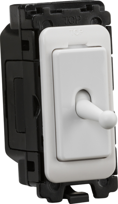 Knightsbridge CUGM6TOG 20AX 1G DP grid toggle switch