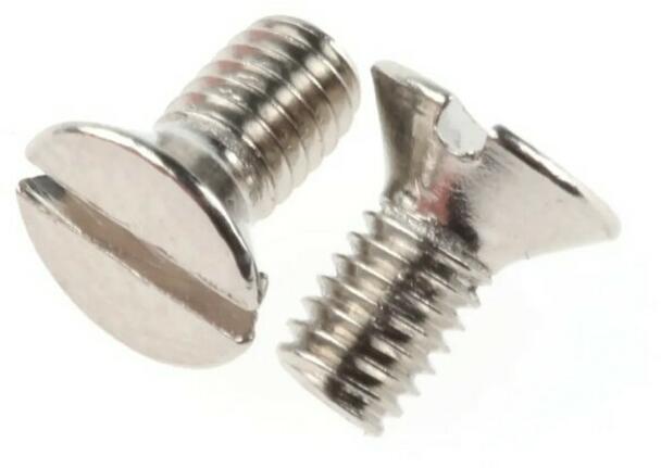 Knightsbridge CSCREWM3 M3 x 6mm Grid faceplate screw - Nickel plated - PACK OF 10