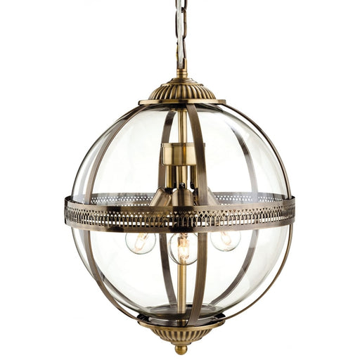 Firstlight 3413AB Mayfair Antique Brass Ceiling Pendant Light - Firstlight - Sparks Warehouse