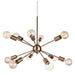 Firstlight 3711AB Alfa 12 Light Flush Ceiling Light, Antique Brass Finish Semi Flush Ceiling Light Firstlight - Sparks Warehouse