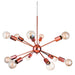 Firstlight 3711CP Alfa 12 Light Flush Ceiling Light, Copper Finish Semi Flush Ceiling Light Firstlight - Sparks Warehouse