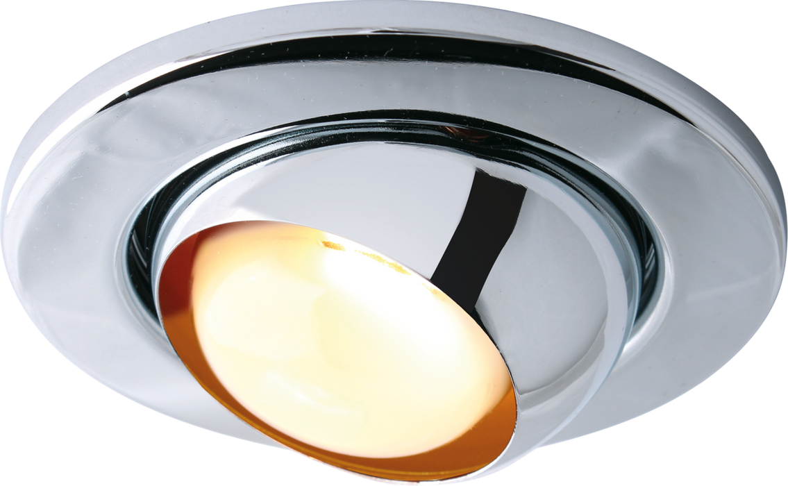 Knightsbridge ME06C MAINS 240V Eyeball (R80) - Chrome Recessed Spot Lights Knightsbridge - Sparks Warehouse