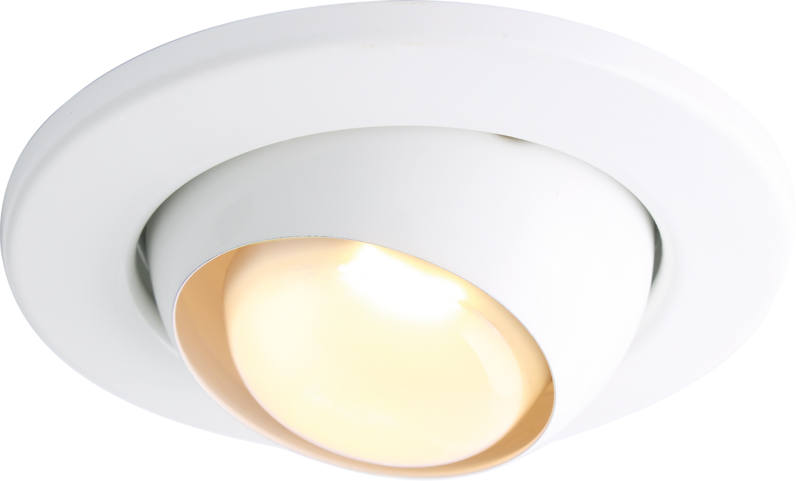 Knightsbridge ME06W MAINS 240V Eyeball (R80) - White Recessed Spot Lights Knightsbridge - Sparks Warehouse