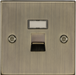 Knightsbridge CS45AB 1 Gang RJ45 Data Socket - Cat 5 - Square Edge Antique Brass Data Socket Knightsbridge - Sparks Warehouse