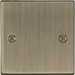 Knightsbridge CS85AB 1G Blanking Plate - Square Edge Antique Brass Blank Plate Knightsbridge - Sparks Warehouse