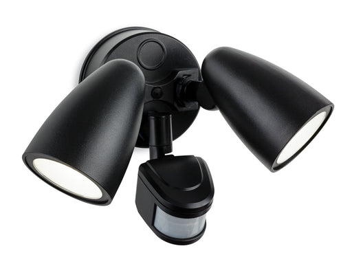 Firstlight 2836BK Security LED 2 Light Wall with PIR Black Firstlight - Sparks Warehouse