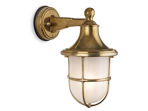 Firstlight 2838BR Nautic Wall Light Brass with Frosted Glass Firstlight - Sparks Warehouse