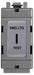 BG Nexus GBS12EL Grid Black Brushed Steel 20AX 2 Way Single Pole Secret KEY Module  Labelled  *EMG LTG TEST* - BG - sparks-warehouse