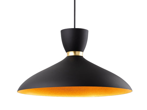 Firstlight 2851BK Ellis Pendant Black with Matt Gold Inside Firstlight - Sparks Warehouse