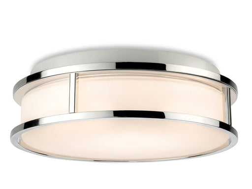 Firstlight 2863CH Adelaide LED Flush Ceiling Fitting Chrome with Opal White Glass Firstlight - Sparks Warehouse