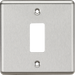 Knightsbridge GDCL1BC 1G Grid Faceplate - Rounded Edge Brushed Chrome Front Plate Knightsbridge - Sparks Warehouse