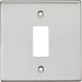 Knightsbridge GDCS1BC 1G Grid Faceplate - Square Edge Brushed Chrome ML Knightsbridge - Sparks Warehouse