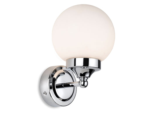 Firstlight 2872CH Louis Wall Light Chrome with Opal White Glass Firstlight - Sparks Warehouse