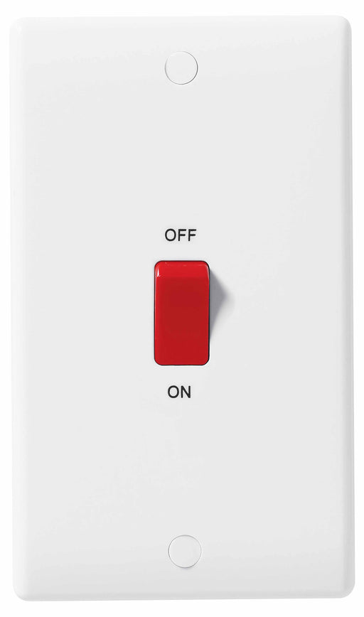 BG Nexus 873 45A Double Pole Switch Double Plate - BG - sparks-warehouse