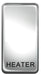 BG Nexus GRHTPC Grid Rocker Labelled  *HEATER* Chrome - BG - Sparks Warehouse