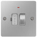 BG SBS52 Brushed Steel 13A Switched Fused Connection Unit With Neon - BG - sparks-warehouse