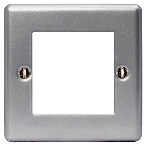 BG MC5EMS2 METAL CLAD 2 Module  Front Plate (50 X 50) - BG - sparks-warehouse