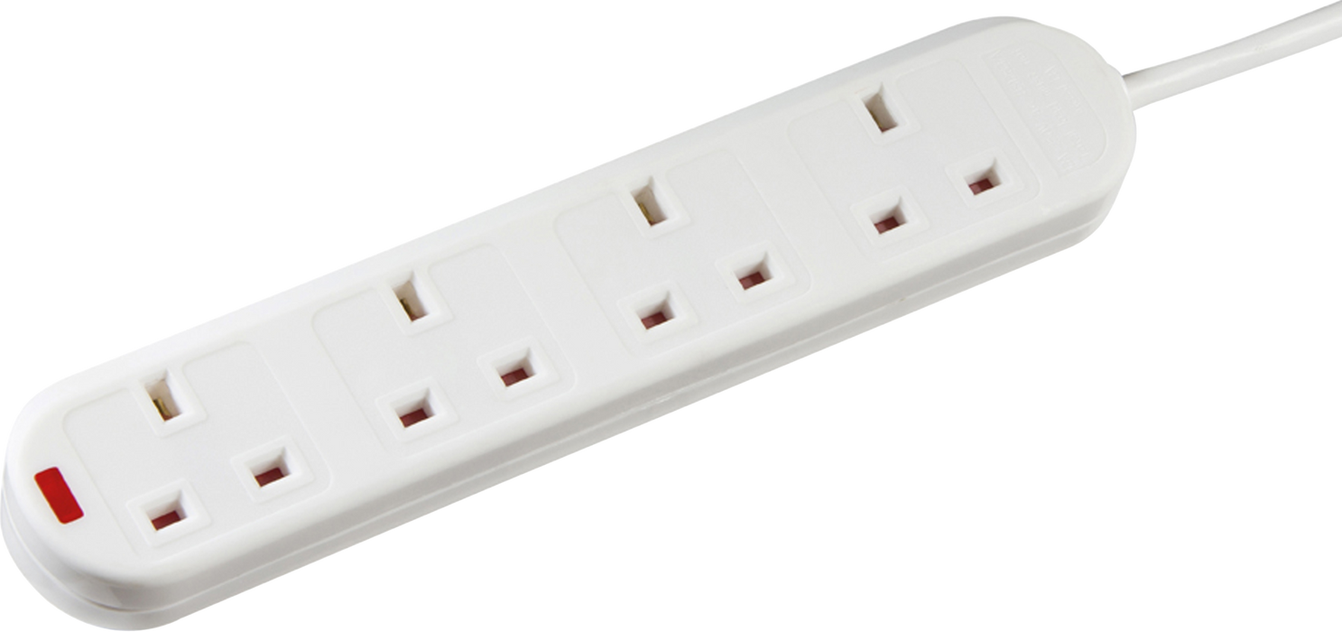 Knightsbridge 20042M 13A 4G 2M Extension Lead With Neon Extension Lead Knightsbridge - Sparks Warehouse