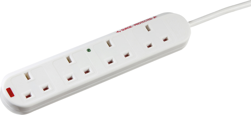 Knightsbridge 2004S2M 13A 4G 2M SURGE PROTECTED Extension Lead With Neon Extension Lead Knightsbridge - Sparks Warehouse