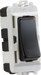 Knightsbridge GDM006MB Grid 20AX 2 Way Retractive Switch Module - Marked Press - Matt Black Knightsbridge Grid Knightsbridge - Sparks Warehouse