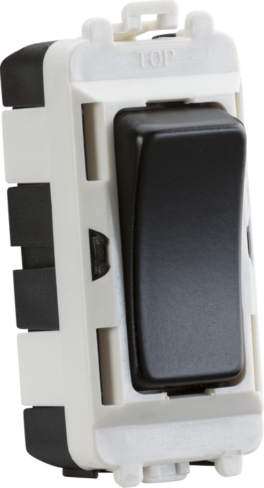 Knightsbridge GDM005MB Grid Intermediate Switch Module Matt Black Knightsbridge Grid Knightsbridge - Sparks Warehouse