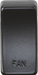 Knightsbridge GDFANMB Switch cover "marked FAN" - Matt Black Knightsbridge Grid Knightsbridge - Sparks Warehouse