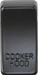 Knightsbridge GDCOOKMB Switch cover "marked COOKER HOOD" - Matt Black Knightsbridge Grid Knightsbridge - Sparks Warehouse