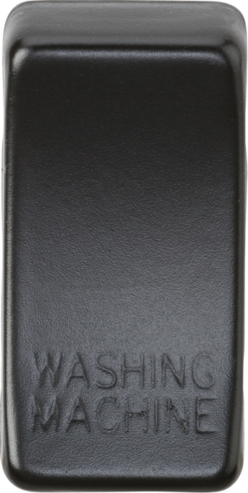 Knightsbridge GDWASHMB Switch cover "marked WASHING MACHINE" - Matt Black Knightsbridge Grid Knightsbridge - Sparks Warehouse