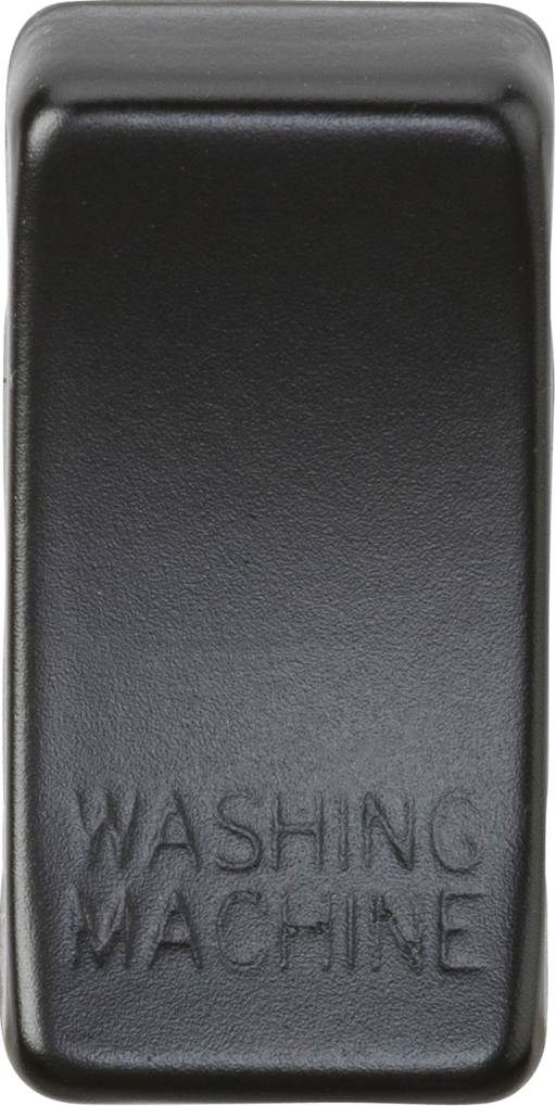 Knightsbridge GDWASHMB Switch cover "marked WASHING MACHINE" - Matt Black Knightsbridge Grid Knightsbridge - Sparks Warehouse