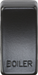 Knightsbridge GDBOILMB Switch cover "marked BOILER" - Matt Black Knightsbridge Grid Knightsbridge - Sparks Warehouse