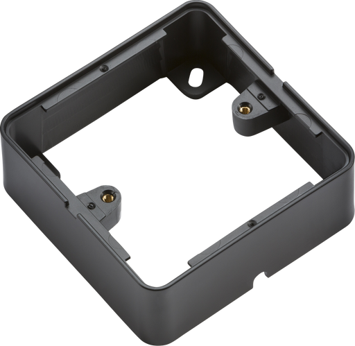 Knightsbridge 1GSBBK 1G Surface Pattress Box - Black Pattress Box Knightsbridge - Sparks Warehouse