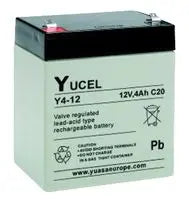 YUASA Y4-12 - BATTERY, LEAD ACID 12V 4AH, YUCEL Batteries YUASA - Sparks Warehouse