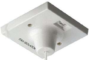 BG 804 10A Triple Pole Fan Isolator Ceiling Pull Switch White - BG - sparks-warehouse