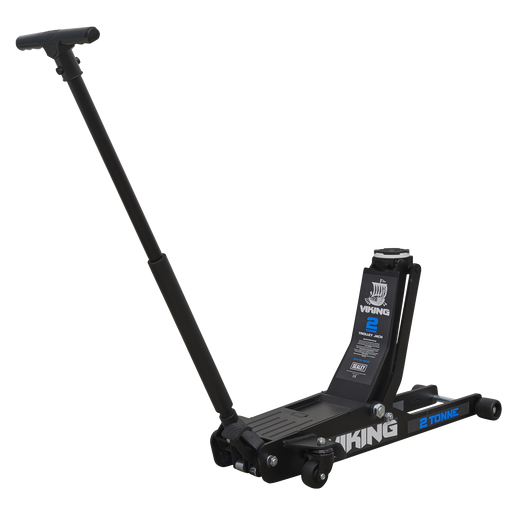 Sealey - 2100TB Viking Low Entry Long Reach Trolley Jack 2tonne with Rocket Lift Jacking & Lifting Sealey - Sparks Warehouse