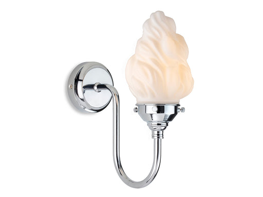 Firstlight 2899CH Flame Wall Light Chrome with Opal White Flame Glass Firstlight - Sparks Warehouse