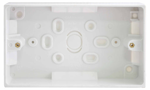 BG Nexus 902 2 Gang Rectangular Surface Mounting BOX 32MM - BG - sparks-warehouse