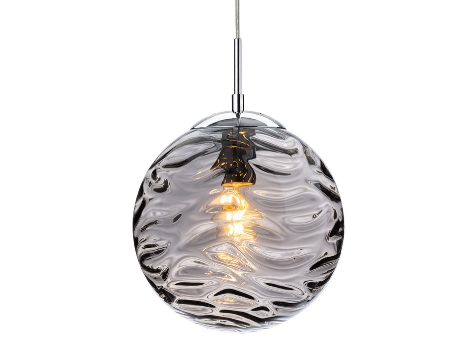 Firstlight 2929SM Mercury Pendant Chrome with Smoked Glass Firstlight - Sparks Warehouse