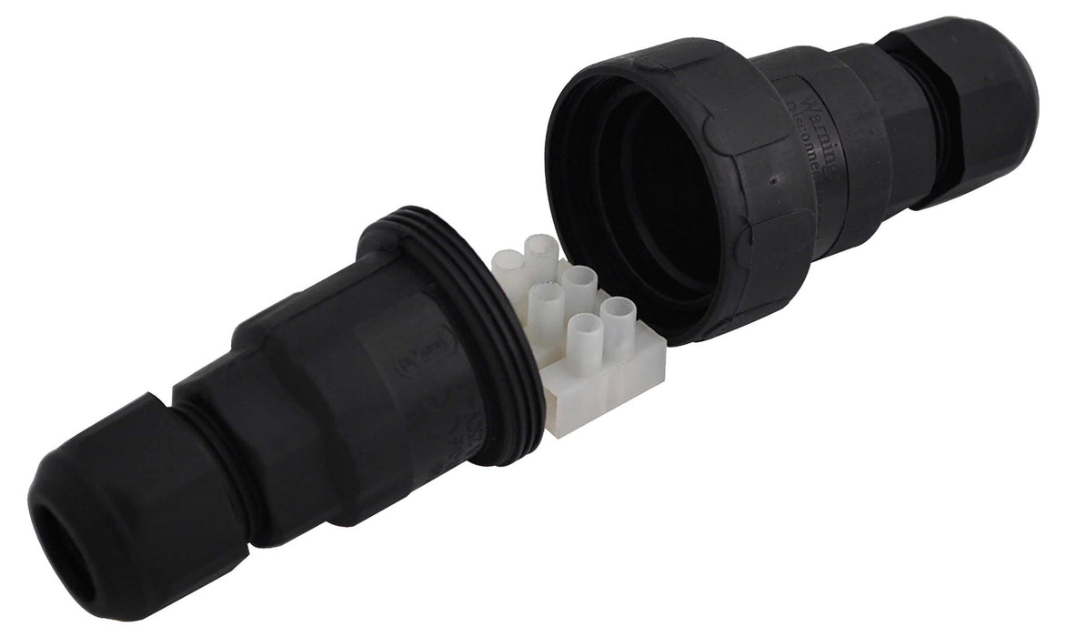 BG Nexus Storm WPCON Black IP67 16amp Weatherproof Inline Connector - BG - sparks-warehouse