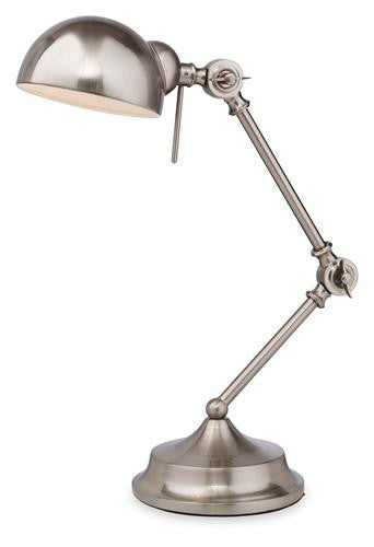 Firstlight 2305BS Beau Table Lamp - Brushed Steel - Firstlight - sparks-warehouse