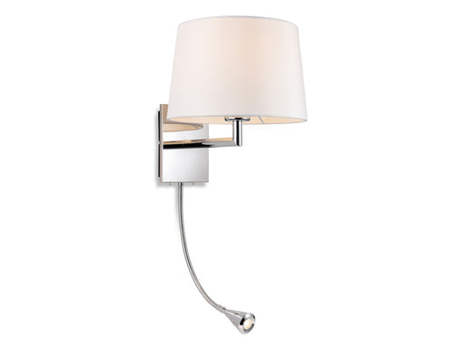 Firstlight 4936CH Grand 2 Light Wall (Switched) Chrome with Cream Shade Firstlight - Sparks Warehouse