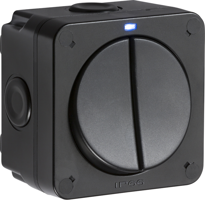 Knightsbridge OP3 IP66 10A 2G 2 Way Switch KB Knightsbridge - Sparks Warehouse