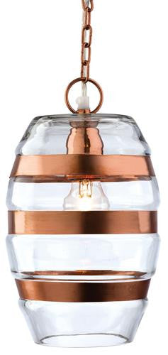 Firstlight 2347CP Craft Pendant - Clear Glass with Copper - Firstlight - sparks-warehouse